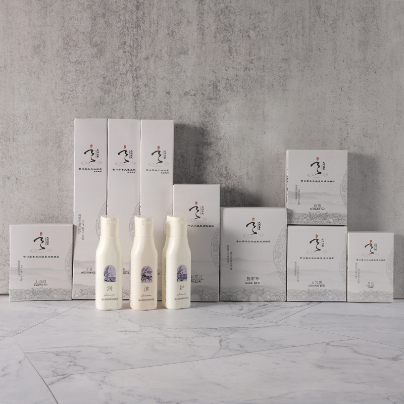 Wholesale of disposable hotel and homestay product card boxes, toiletry sets, and soft-bristled disposable toothbrush card boxes pic 3