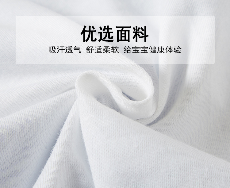 夏季童装衫儿童半袖卡通大象图案男童短袖T宝宝纯棉衣服一件代发详情6