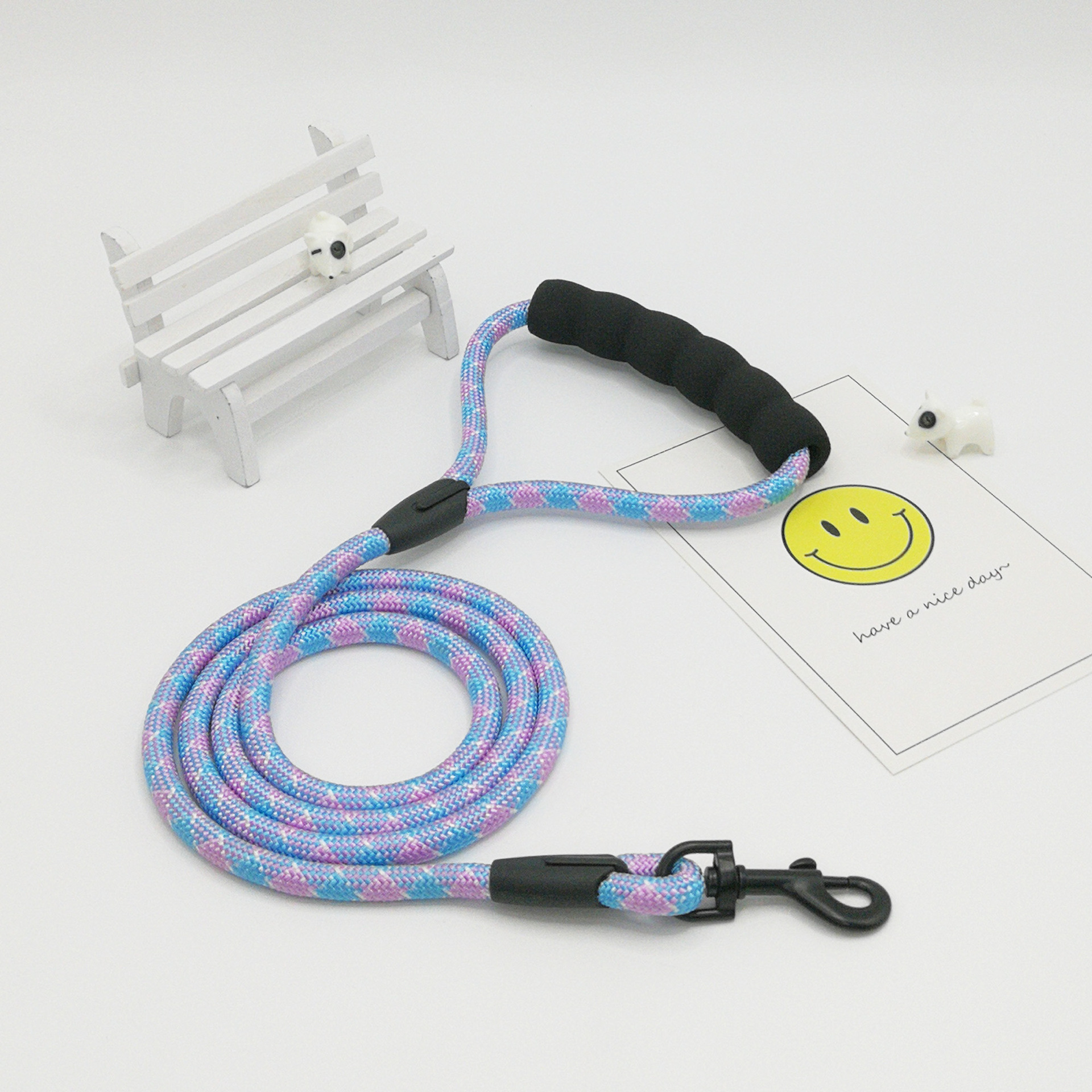 宠物狗狗牵引绳可调节胸背带项圈防爆冲狗绳批发小型犬中型犬狗链详情14