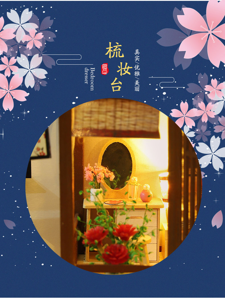 音乐盒八音盒天空之城手工木质别墅模型送女生创意生日礼物详情10