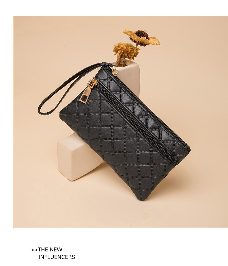 手腕式钱包长高级感气质手拿包双层手机小包大容量零钱收纳包卡包详情16