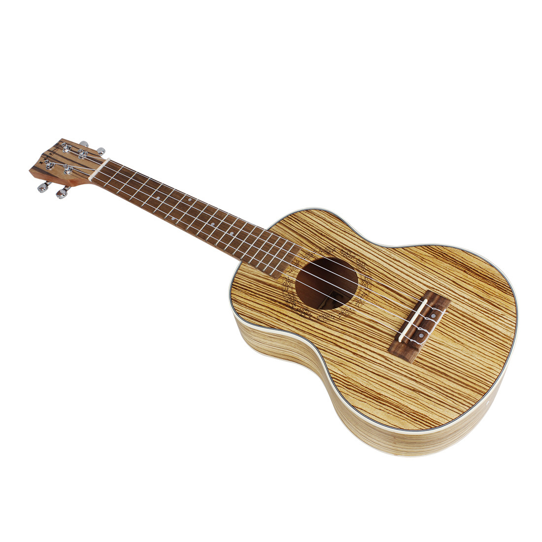 IRIN zebra wood Ukulele, ukulele, Hawaiian 4-string small guitar pic 7