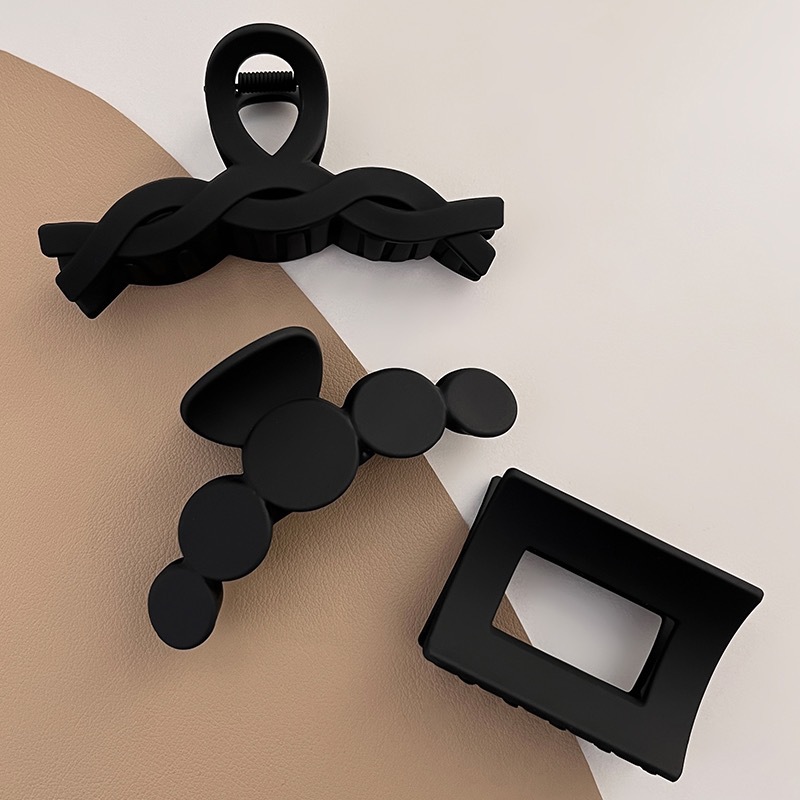 ins简约高级感鲨鱼夹抓夹毛毛夹子磨砂毛绒义乌厂家方形详情6