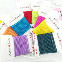 Wholesale of 4MM thick hair ties, colorful high-elasticity hair ties, rubber bands, basic hair bands and hair accessories from Europe and America pic 10