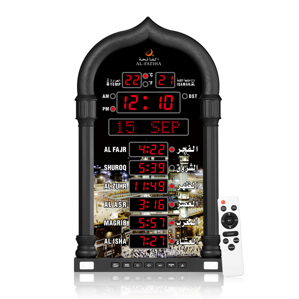 FAJ-4008 LED electronic digital tube display high-definition remote control operation anzn clock electronic wall clock pic 4
