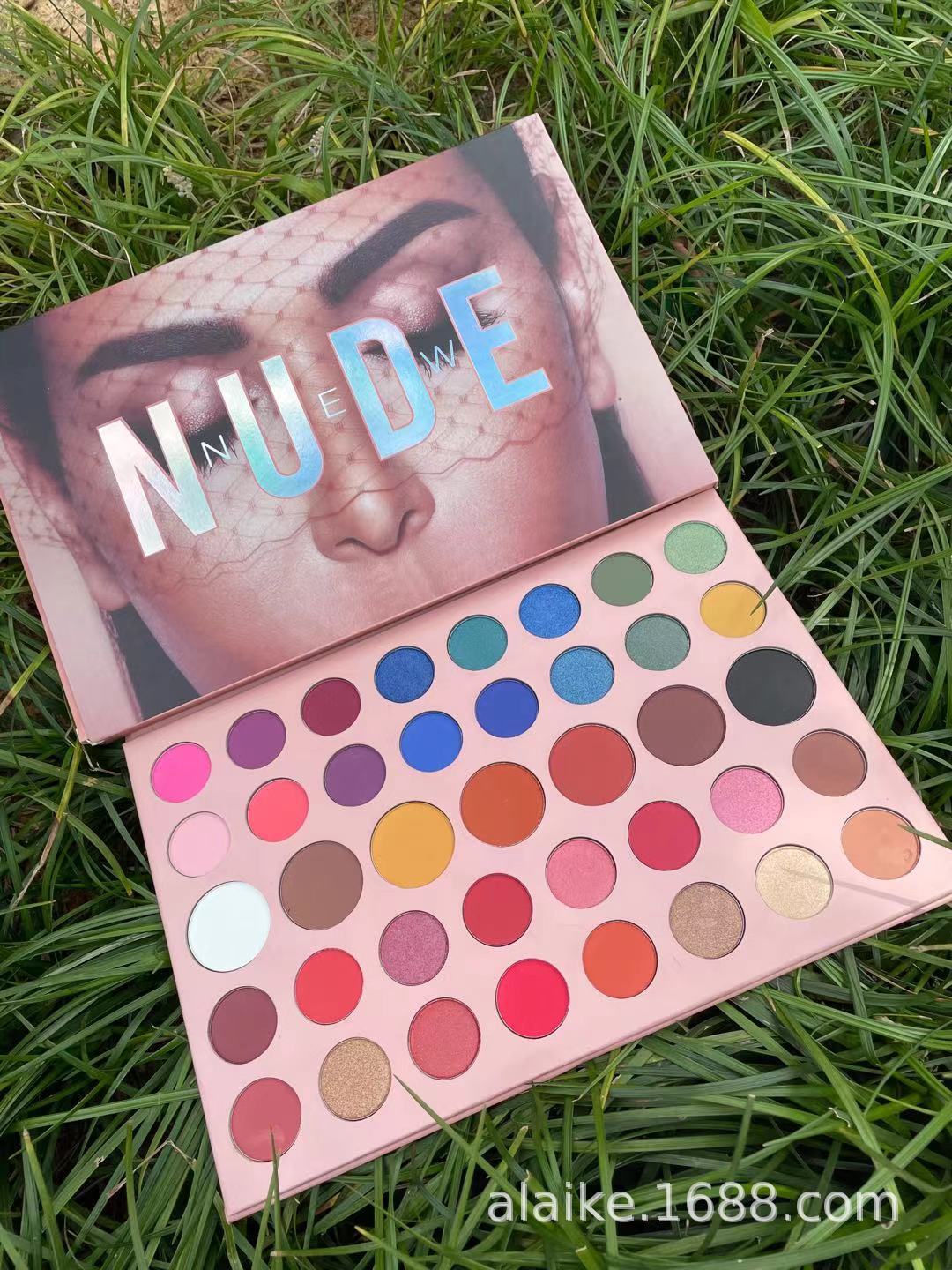 New foreign trade logo 39-color matte pearlescent eyeshadow, nude large paper eyeshadow, earth milk tea color eyeshadow 1 pic 2