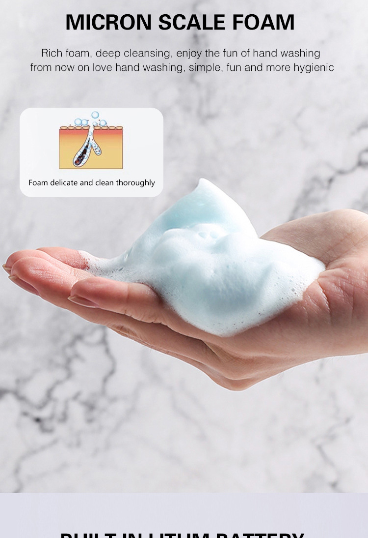 New automatic sensor soap liquid washing machine, desktop wall-mounted dual-purpose foam hand washing machine, and automatic liquid disinfection device pic 37