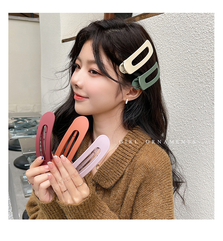 Large-sized hair clips for women, Korean style headwear, bangs clips, side hair clips, back of the head, duckbill clips, new plastic hair clips pic 31