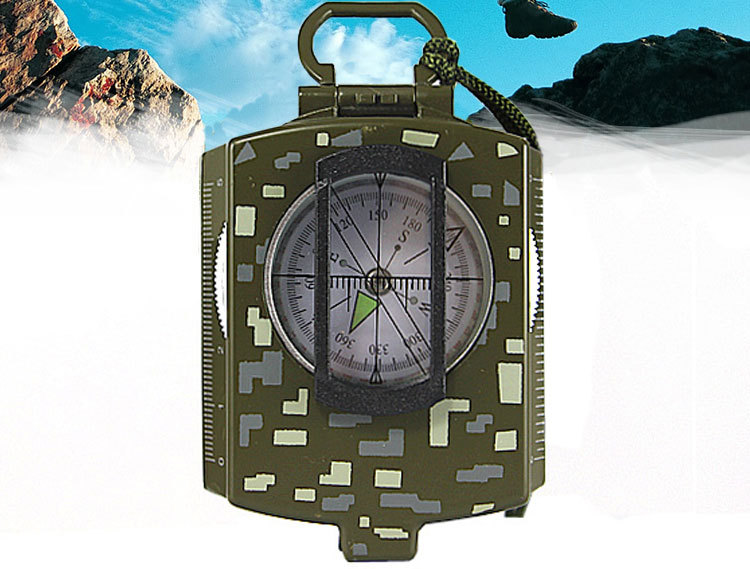Wholesale American metal compass, high-end folding military standard, Military enthusiast K4580 multi-functional luminous compass pic 2