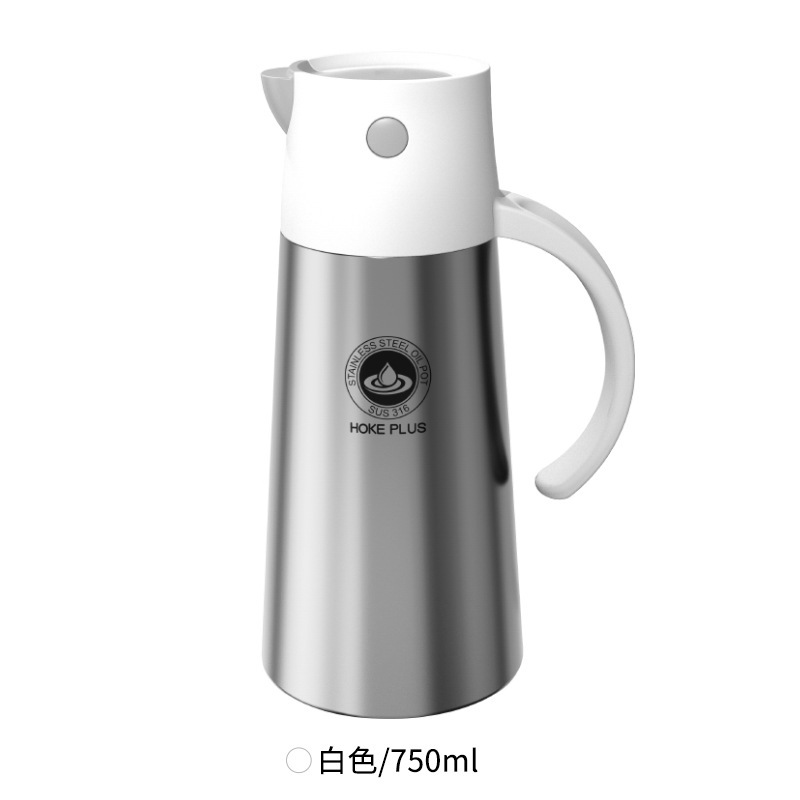 Stainless steel oil pot, kitchen leak-proof oil tank with lid, seasoning bottle, vinegar bottle, oil bottle pic 4