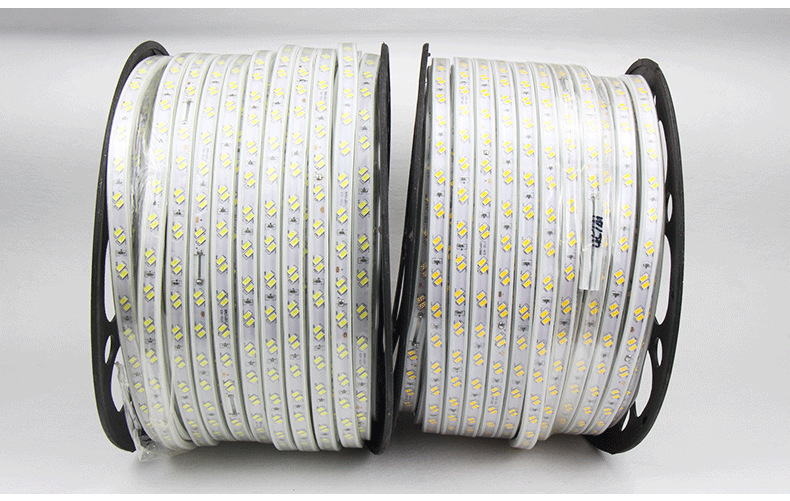 The manufacturer sells 5730 high-voltage 220v light strips, 120 beads slanted double-row all-copper core indoor and outdoor silicone led light strips pic 10