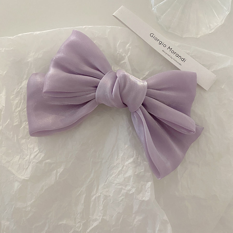 Super fairy-like Fish girl bow hair clip, forest-style top clip hair clip, retro and elegant hair accessory for women pic 8