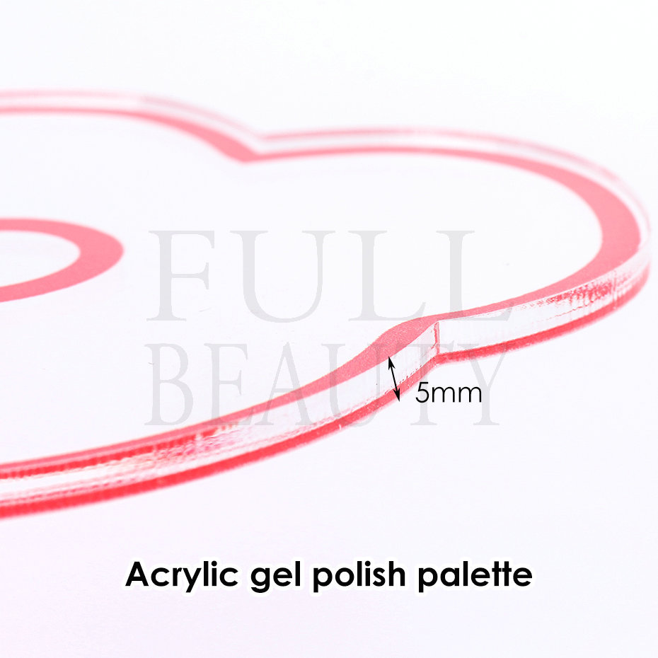 The new nail art tool, ins transparent cartoon pattern bear paw print color palette, showcases nail painting and color matching tool shanilak pic 4