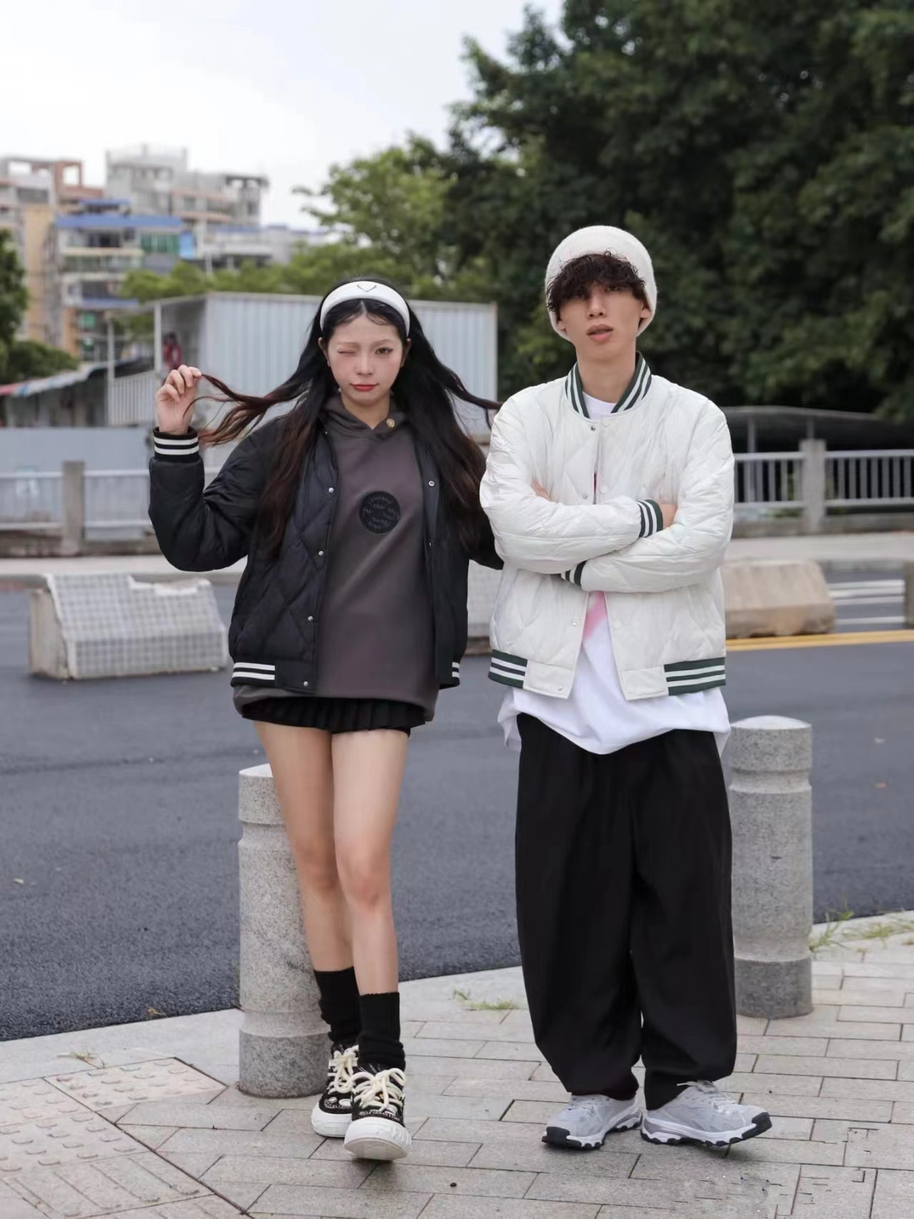 BO家原厂元单 轻薄同款秋冬保暖棒球领款式情侣男士羽绒服详情11