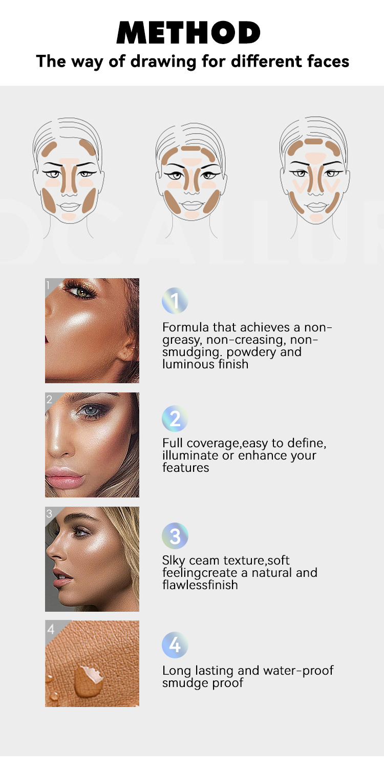 轮廓跨境专供高光修容棒脸部阴影彩妆多用阴影棒腮红膏卧蚕笔详情14