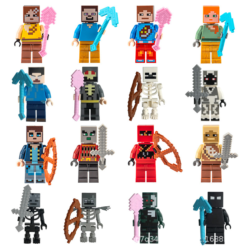 Cross-border building block manufacturer's children's quality educational toys Minecraft building block minifigures compatible with Lego minifigures wholesale pic 6