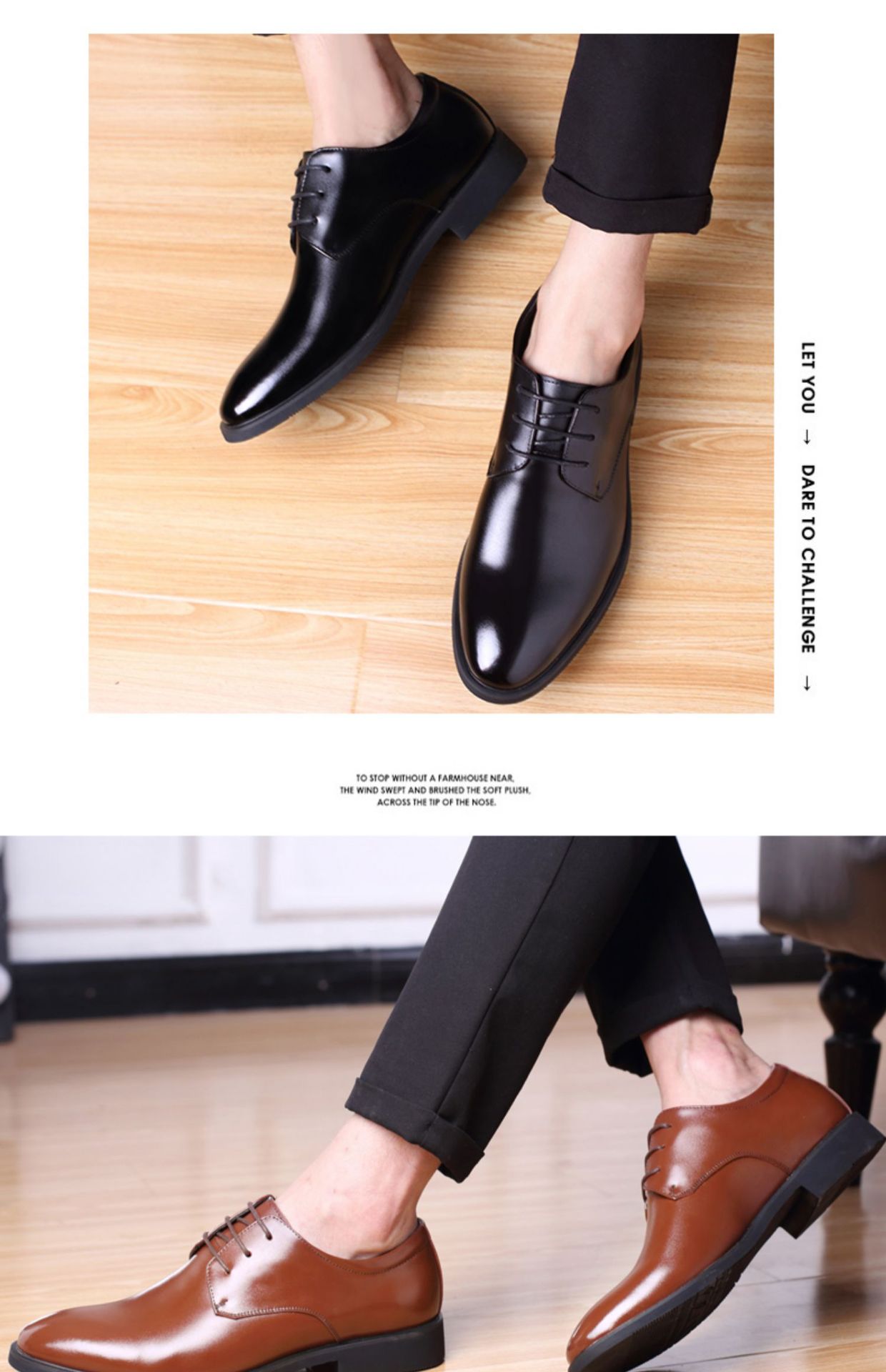 皮鞋男春秋季新款男士商务正装休闲鞋百搭英伦办公室新郎结婚男鞋详情15