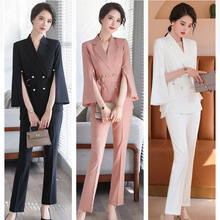 The 2022 summer new style of elegant professional shirts for women, fashionable and stylish short-sleeved commuting satin shirt work clothes pic 19