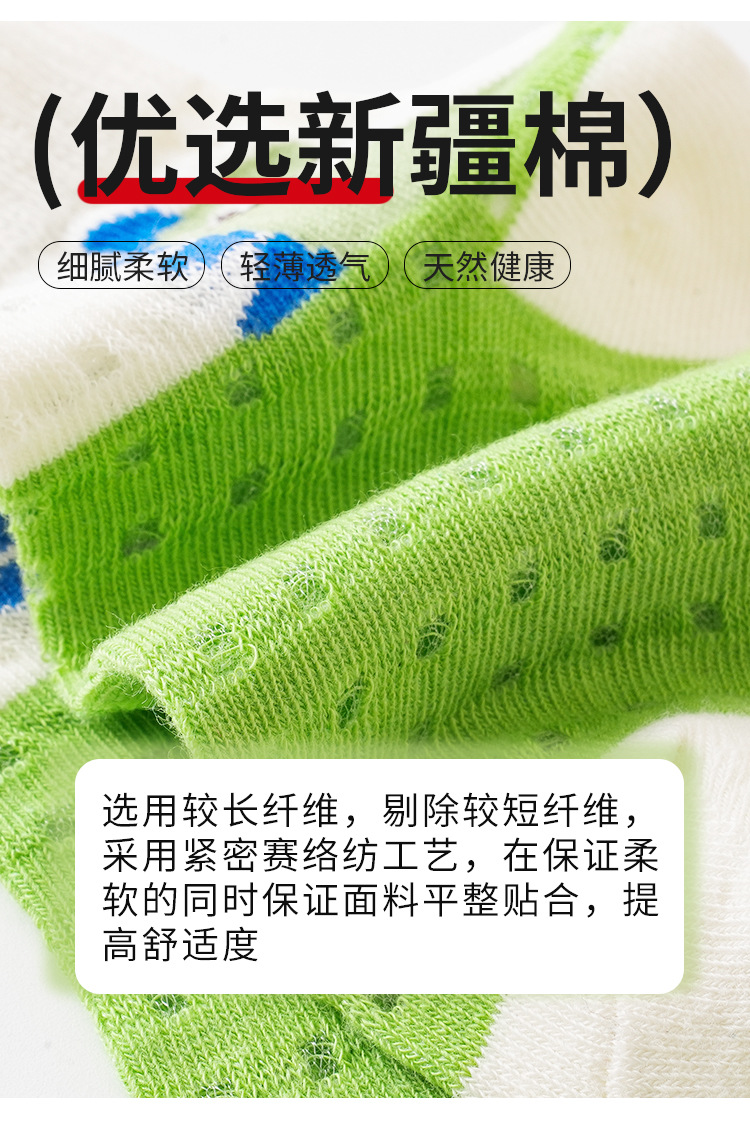 儿童袜子夏季卡通中筒袜网眼吸汗学生运动袜潮诸暨童袜夏天儿童袜详情10