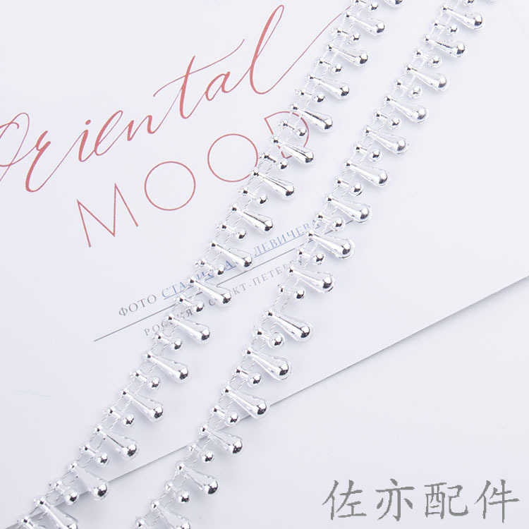 Wholesale of 6*10 water drop gilded silver wire beaded dance hand silk flower costumes, Christmas handicrafts and accessories pic 126