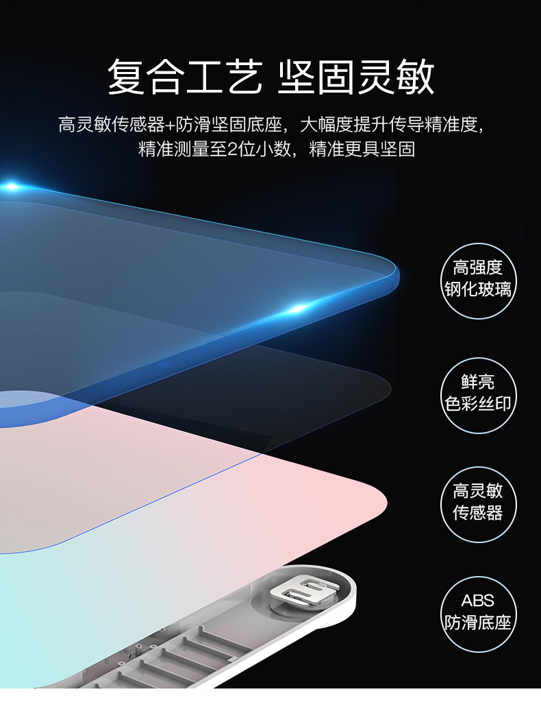 厂家批发电子秤体重秤人体健康秤电子体重称 logoUSB一件代发详情4