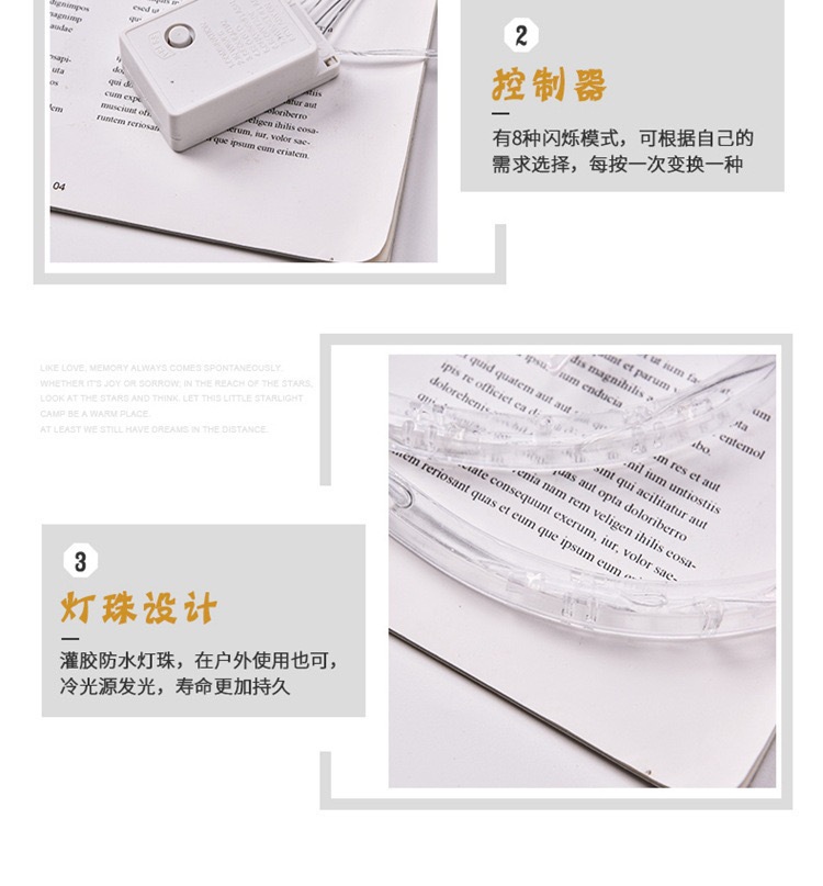 led窗帘灯彩灯氛围灯灯太阳能灯带灯串摆摊装饰灯户外小夜灯圣诞详情12