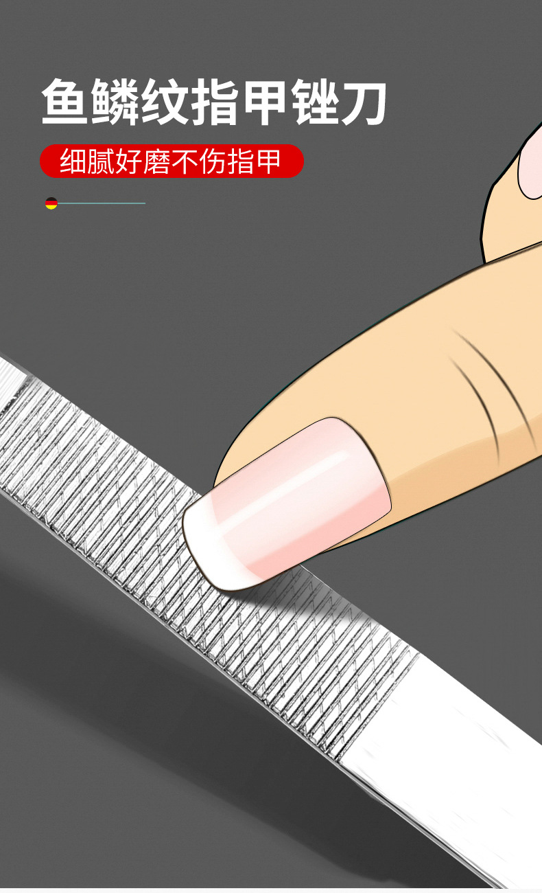 Advertising gift: Single black printed manicure box, nail clippers, large nail clippers, wholesale with file nail clippers pic 7