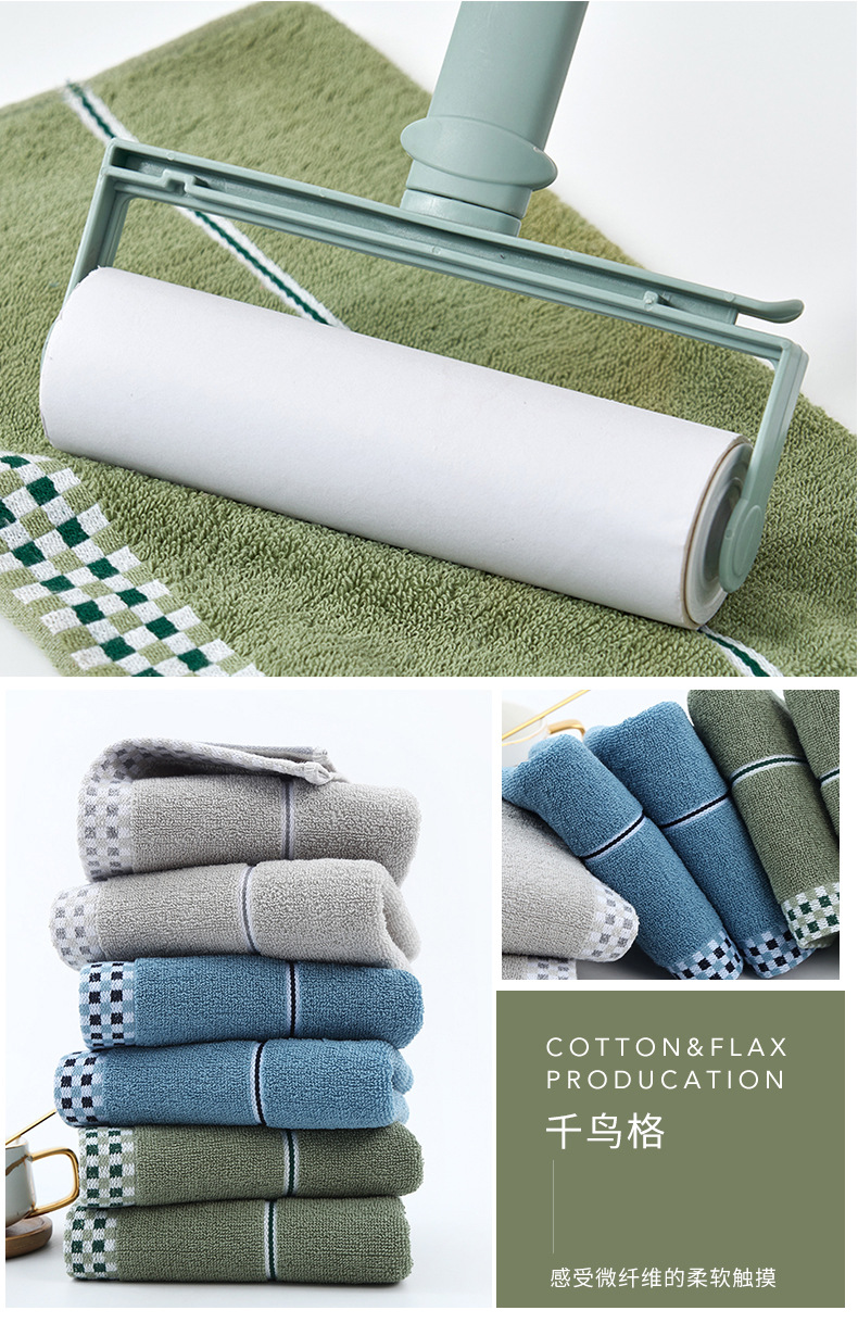 Wholesale factory of pure cotton household face towels, adult thickened absorbent advertising embroidered logo towels, all cotton pic 20