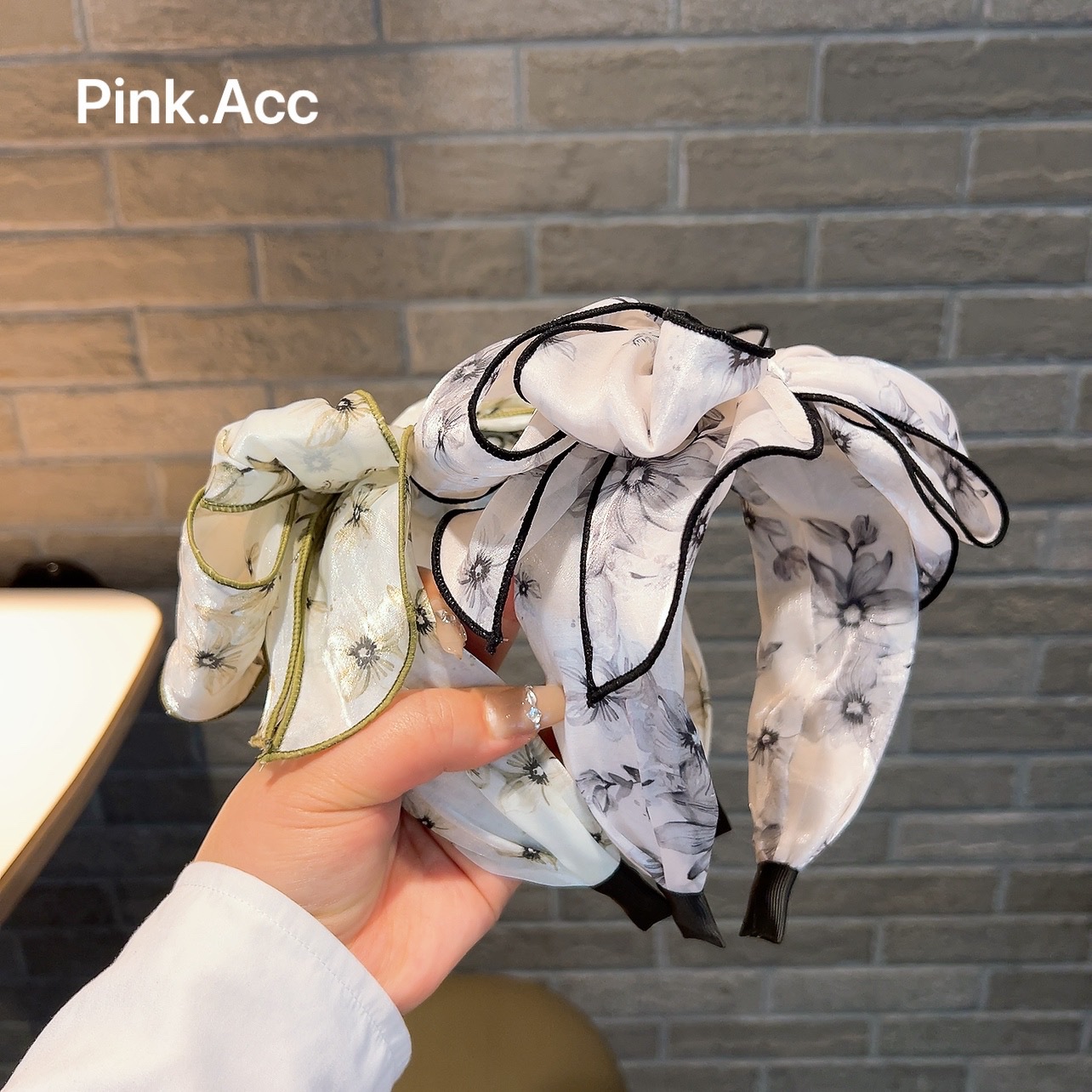 韩国进口欧根纱复古波点大肠发圈气质仙女头扎皮筋大号肠圈头饰女详情7