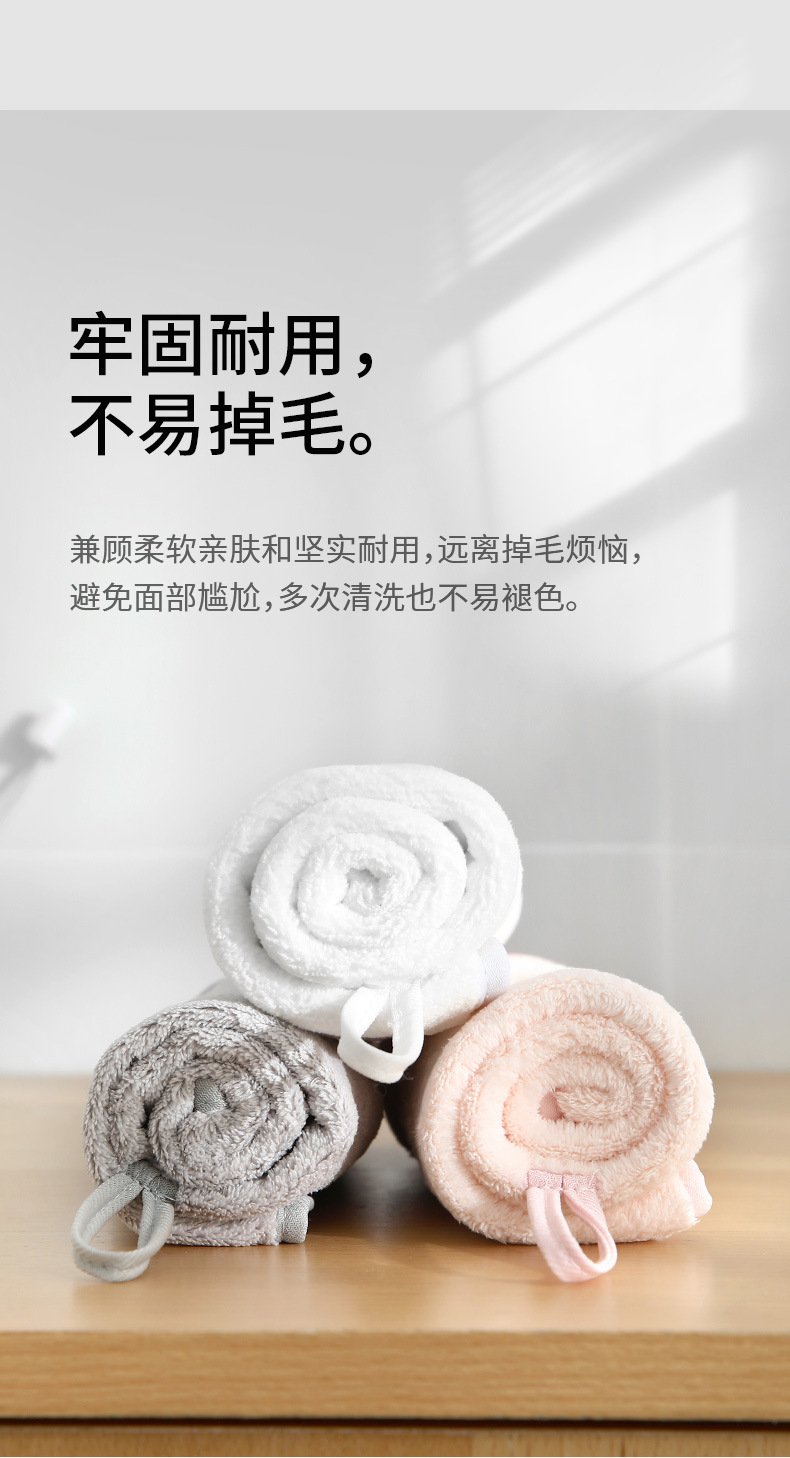 FaSoLa Room cute hand towels, hanging type, super absorbent, coral fleece thick hand towels, dishcloths and dishcloths pic 11