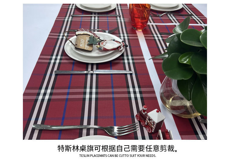 Factory direct supply of table flags, wholesale pvc Terslin fabric, home and hotel disposable table MATS, waterproof and heat-insulating pic 5
