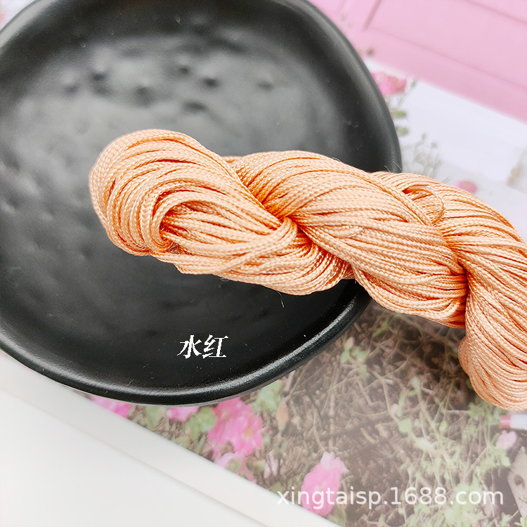 diy jewelry thread AB, Taiwan jade thread, colorful jewelry, nylon thread, jade bracelet, braided rope, 1mm jade thread wholesale pic 46