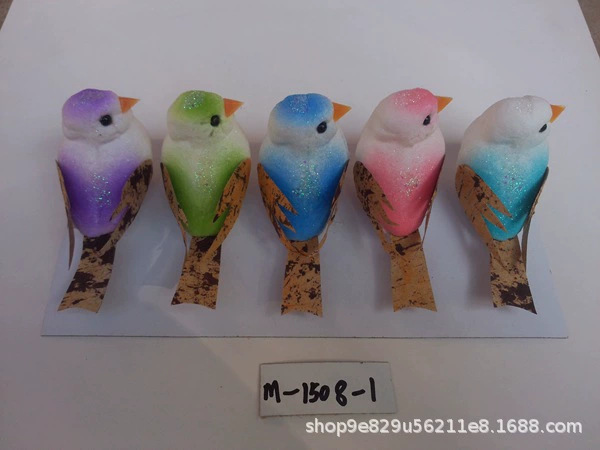 仿真小动物模型可爱小鸟麻雀玩具微景观静态场景摆件迷你详情19