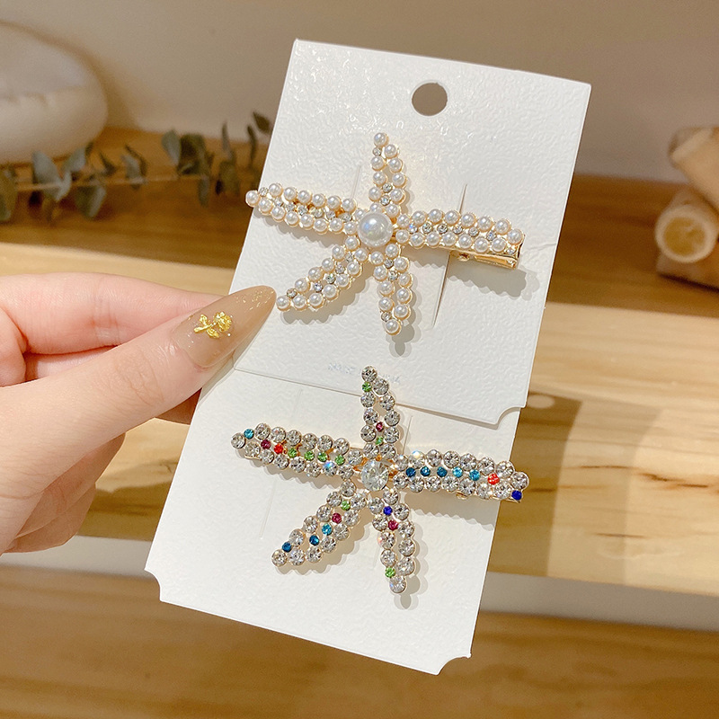 2021新款珍珠发夹后脑勺女大号气质发卡发夹韩国时尚鲨鱼夹头饰品详情8