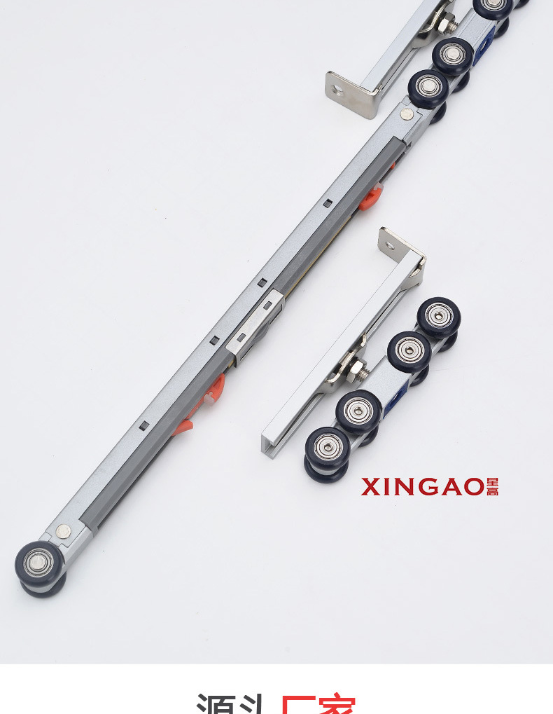 Bidirectional buffer hydraulic damping hoist wheel, hotel bathroom buffer hoist wheel, balcony partition door roller slide rail accessories pic 15