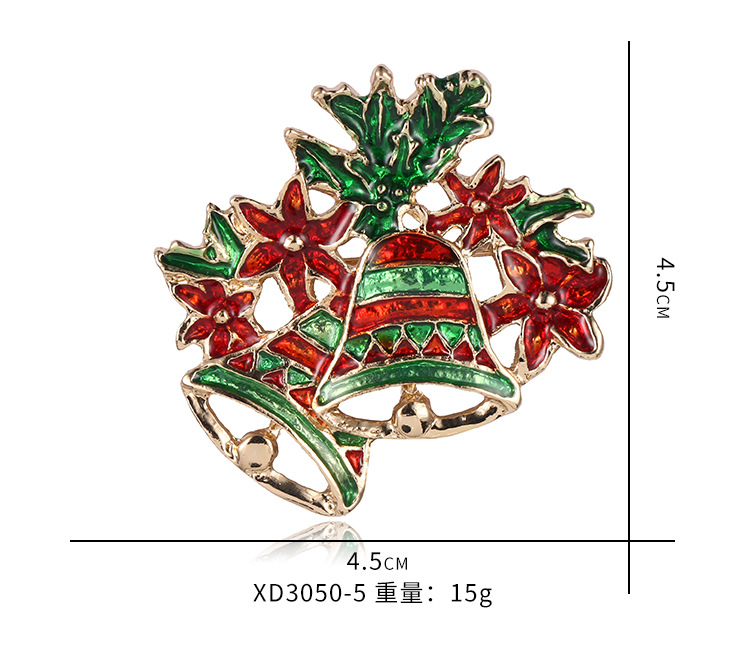 新款圣诞老人圣诞树胸针 复古合金衣服鞋帽配饰胸花 饰品别针详情8