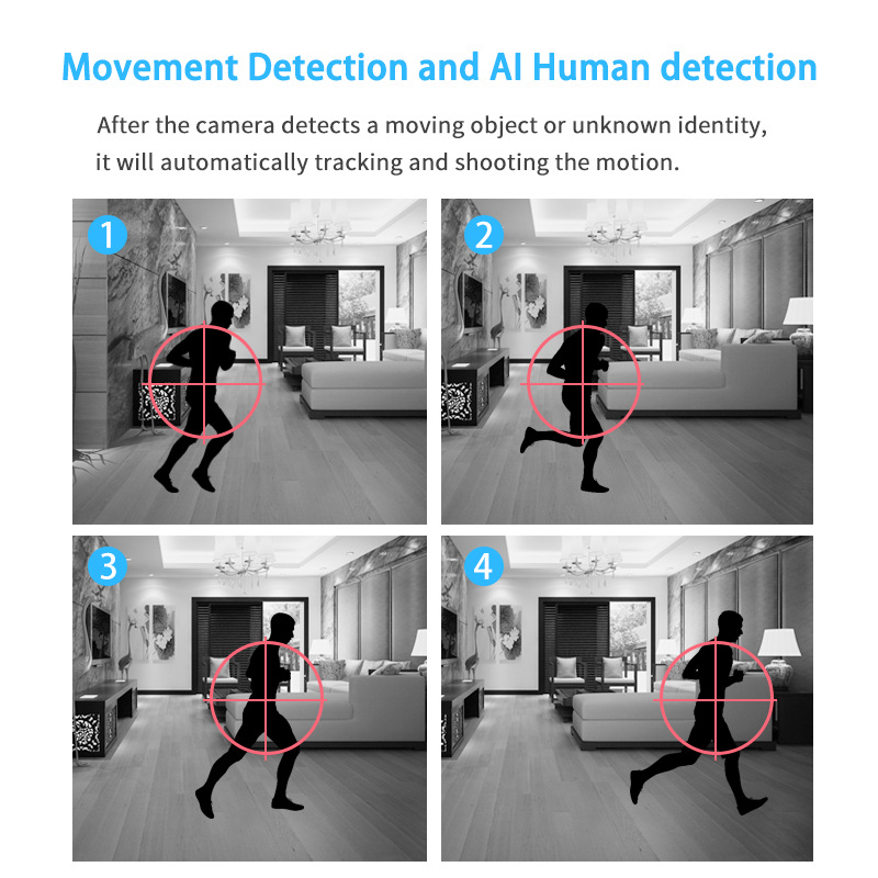 V380 Wireless wiif camera indoor shaking head machine monitor high-definition smart home bald strong shaking head machine pic 6