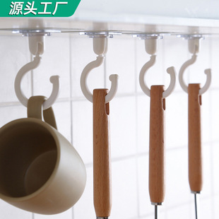 Wholesale of seamless hooks, strong adhesive hooks, transparent non-drilling adhesive hooks, household waterproof self-adhesive small door hooks pic 9