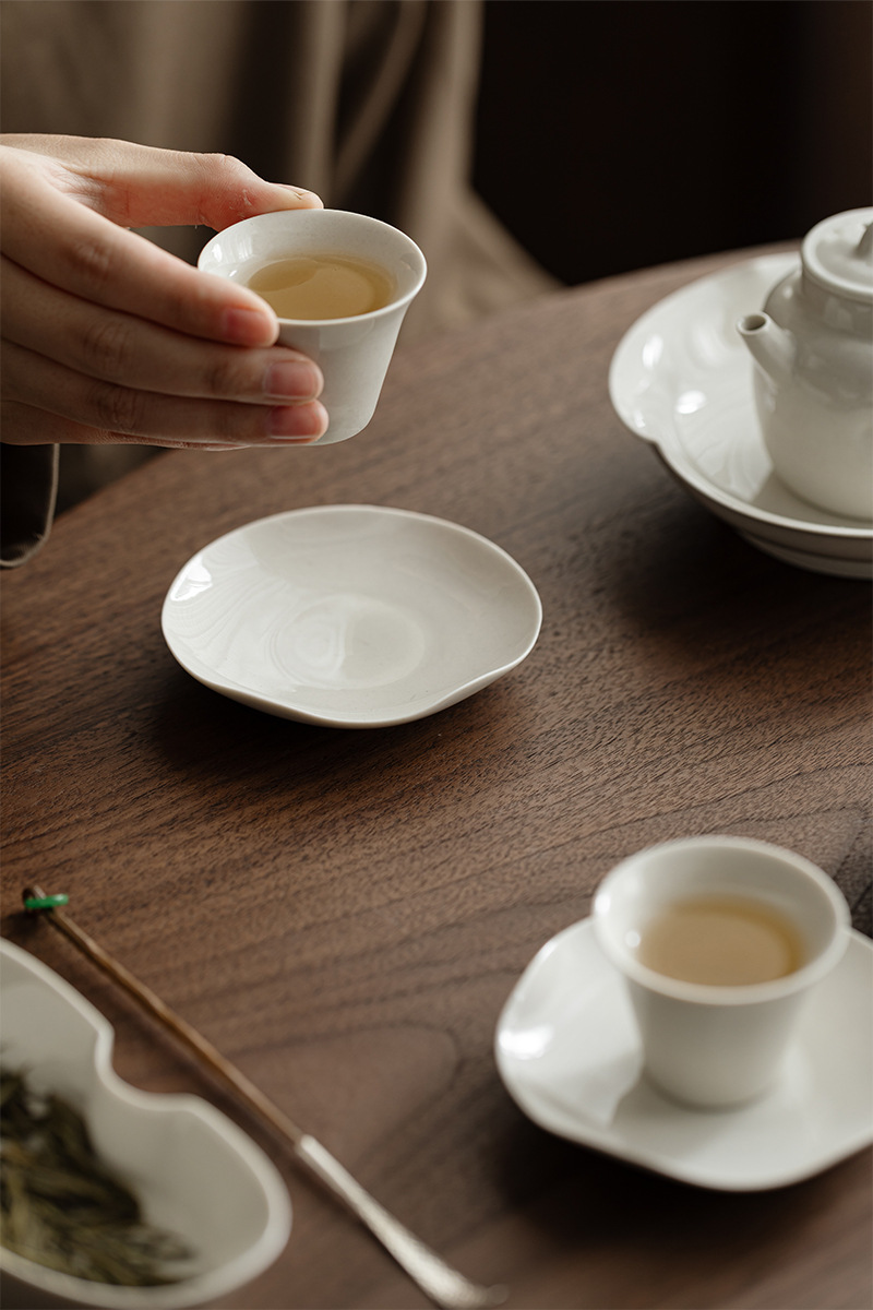 草木灰古泥杯垫茶道配件陶瓷百搭茶垫茶杯底托仿烫功夫茶具详情7