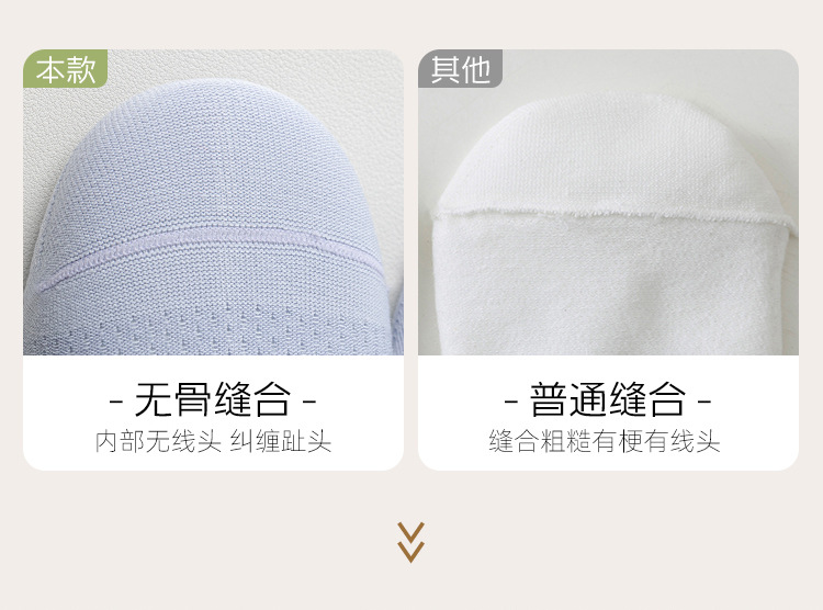 袜子春夏吸汗女士纯棉船袜薄款浅口纯色网眼透气短筒袜抗起球袜子详情17