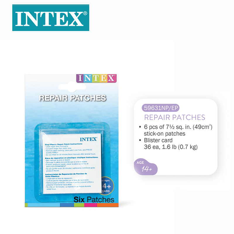 INTEX original 59631 inflatable mattress boat toy swimming pool special repair sheet PVC self-adhesive pic 1