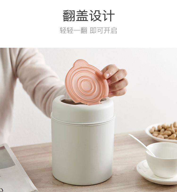 The new mini desktop trash can from X127 manufacturer is a creative household product with a lid for office and bedroom garbage storage pic 5