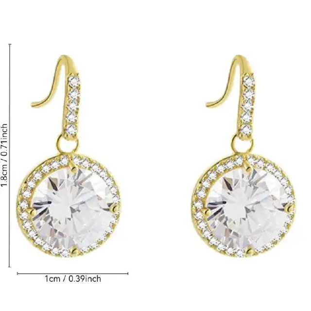 满钻耳勾闪钻耳饰轻奢高级感设计感锆镶嵌镶钻闪钻耳饰耳环女详情1