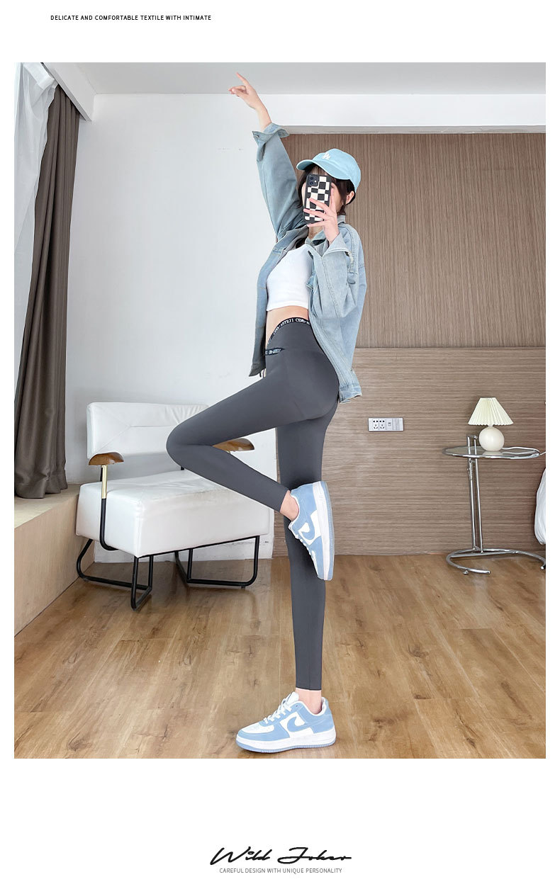 Slimming pants, cross shark pants, leggings, high-waisted, slimming tight-fitting yoga, capsule leg Barbie pants wholesale pic 30