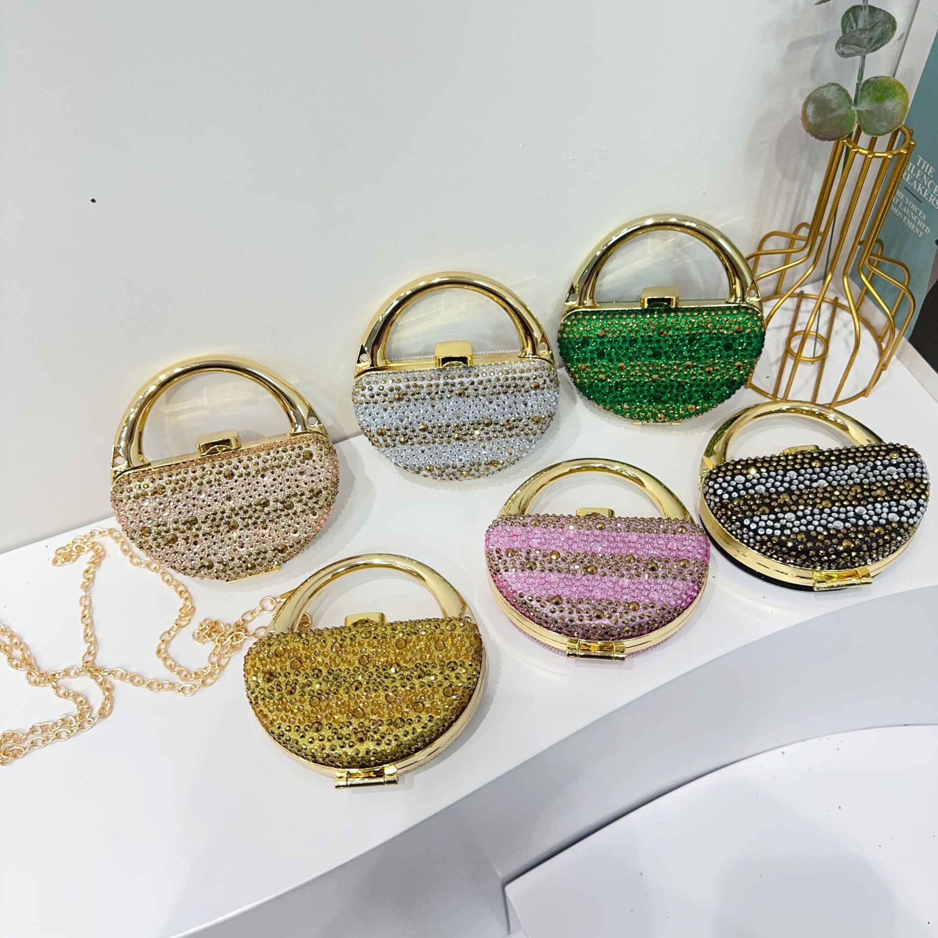 迷你包口红包女2025新款跨境外贸镶钻斜挎小包装饰包儿童包女包包详情3