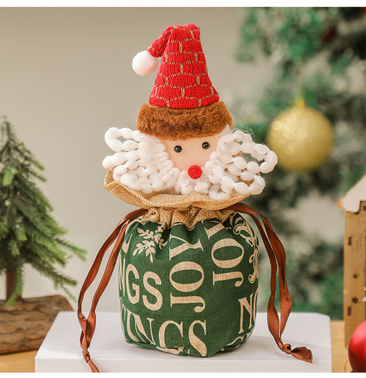 Christmas gift bags, apple bags, Christmas gift bags, plush candies, decorative items, elderly people, snowmen, deer bouquets pic 55