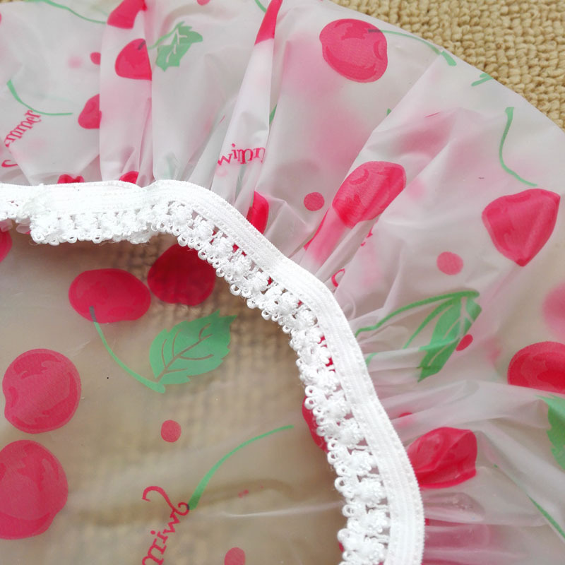 G1621 frosted lace shower cap, dry hair cap, shower cap, waterproof daily necessities, 2-yuan general merchandise wholesale in Yiwu pic 6