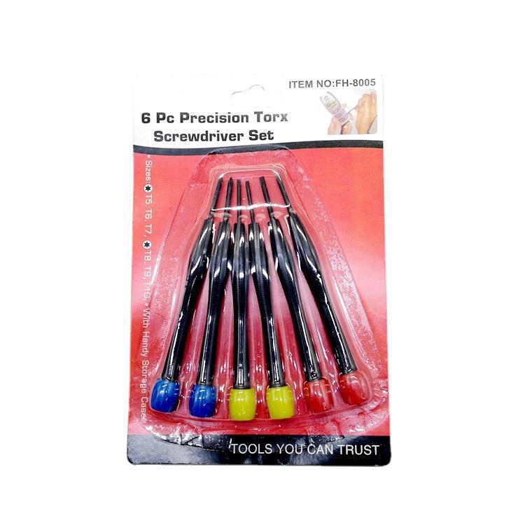 Kit de combinación multifuncional destornillador pequeño reparación de instrumentos cross one word conjunto de 6 piezas herramientas combinadas en stock al por mayor pic 10