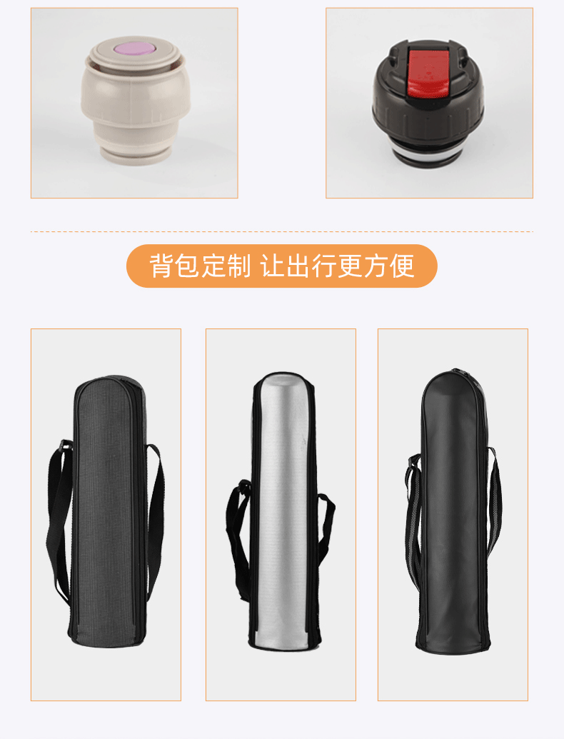Stainless steel bullet-shaped vacuum insulated cup, anti-drop household large-capacity travel water cup, outdoor portable sports water bottle pic 4
