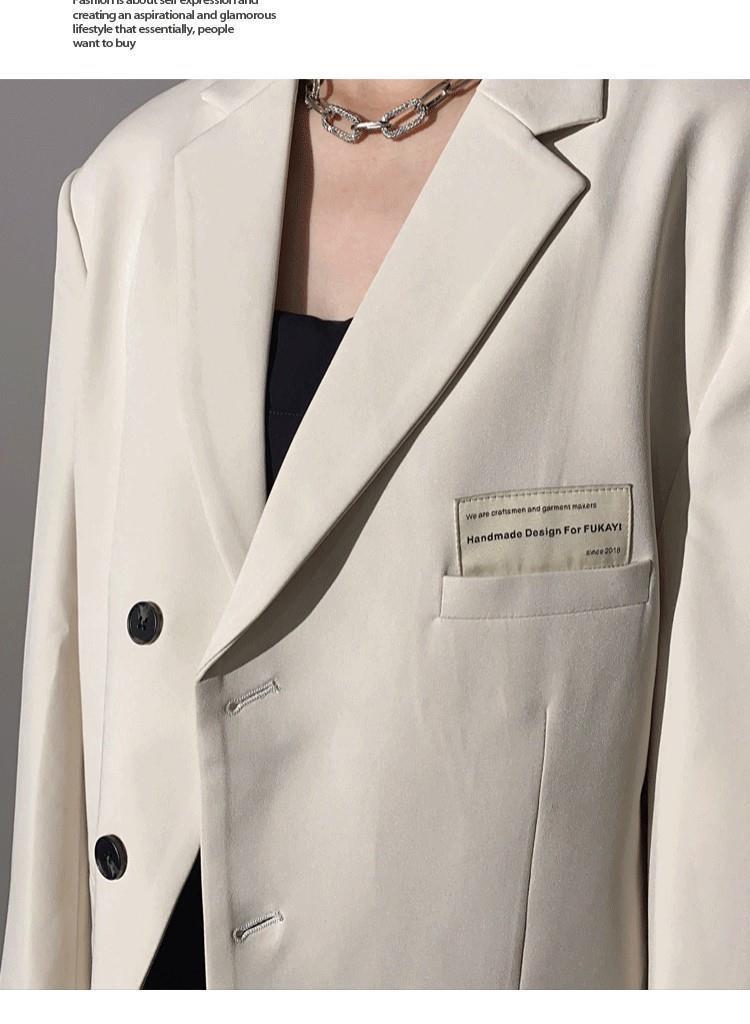 2022秋季新款西装外套女上衣时尚设计感韩版oversize休闲西服宽松详情3
